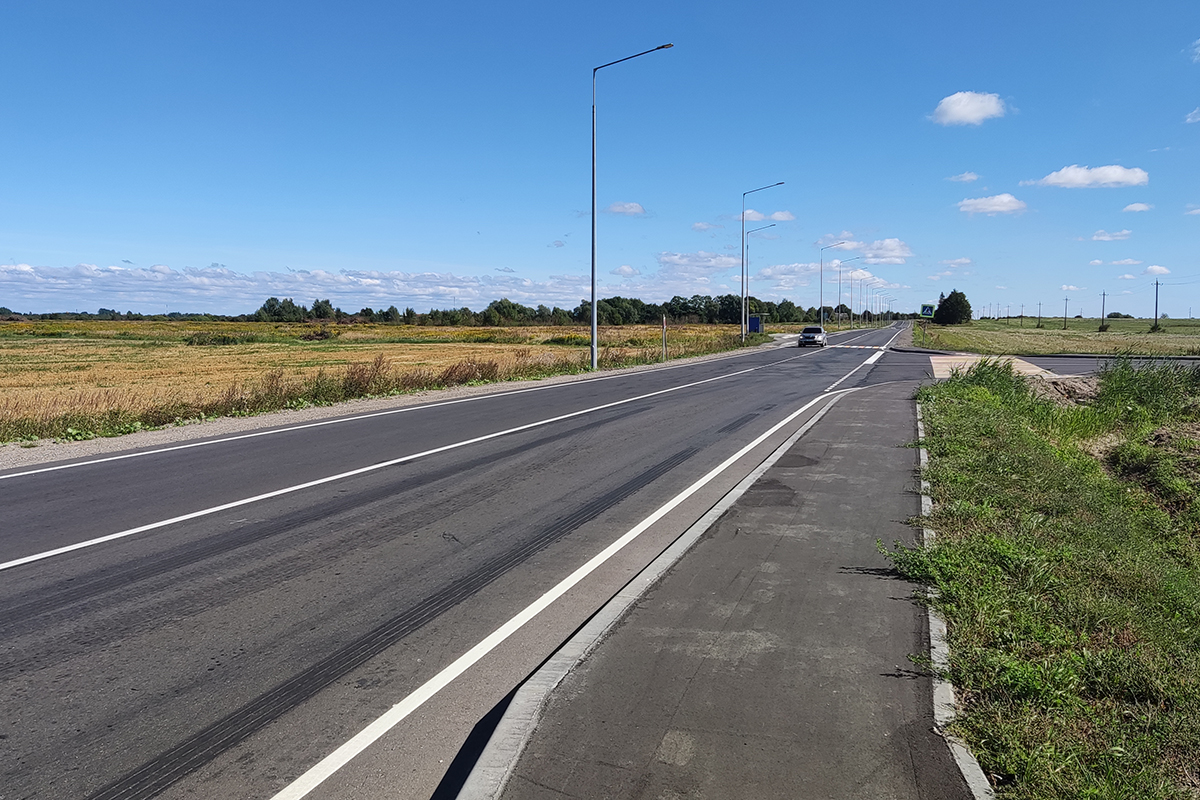 Завершён капитальный ремонт дороги Калининград-Полесск