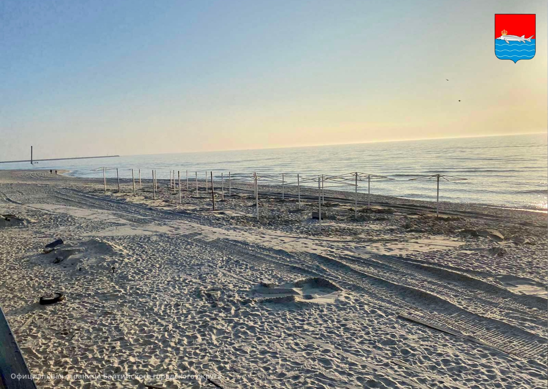 Пляж на Балтийской косе перенесут на 100 метров из-за опасного швеллера