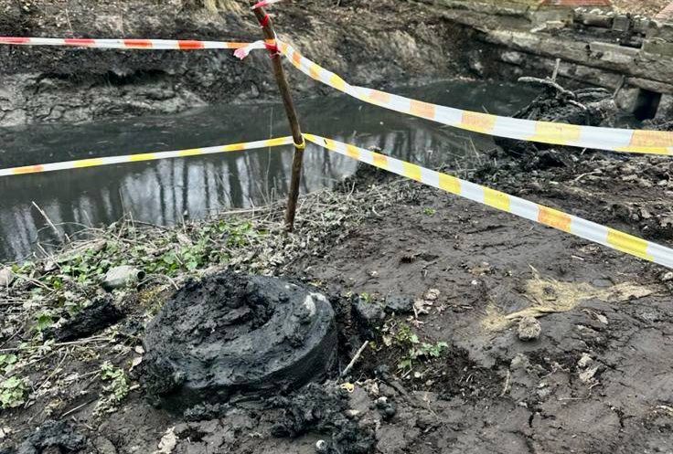 У Литовского ручья в Калининграде нашли противопехотную мину