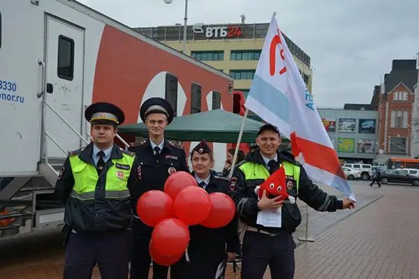 Калининградских автомобилистов приглашают стать донорами крови